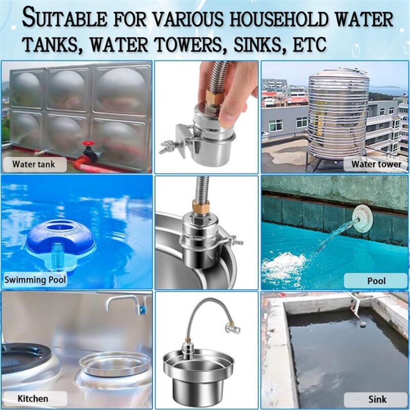 Valvola A Galleggiante 3/4 In Acciaio Inossidibile 304 Per Controllo Automatico Del Livello Dellacqua In Piscina Riempimento Automatico Basso Consumo 90074454