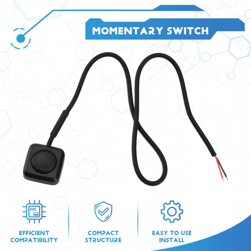 2 Pulsanti Momentanei Impermeabili 16mm - Interruttore 15Amp Per Veicoli E Impianti Industriali - Foto 8