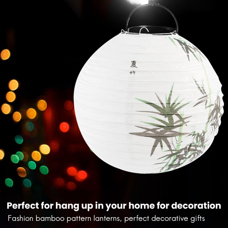 Keuyeo Paralume Rotondo per Lanterna di Carta 30 Cm, Lampade in Carta Velina, Decorazioni per Lampade a Sospensione in Stile Orientale Cinese per Casa del Ristorante