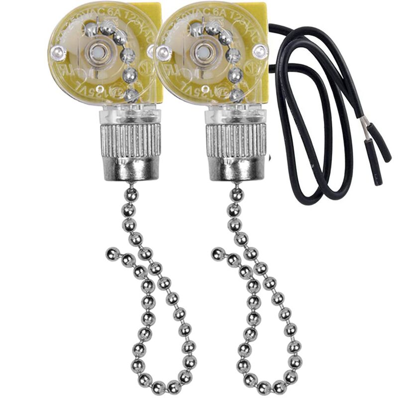 Kit Da 2 Interruttori A Corda Per Ventilatore Da Bagno – Maniglia E Prolunga 150 Cm, Nero Resistente
