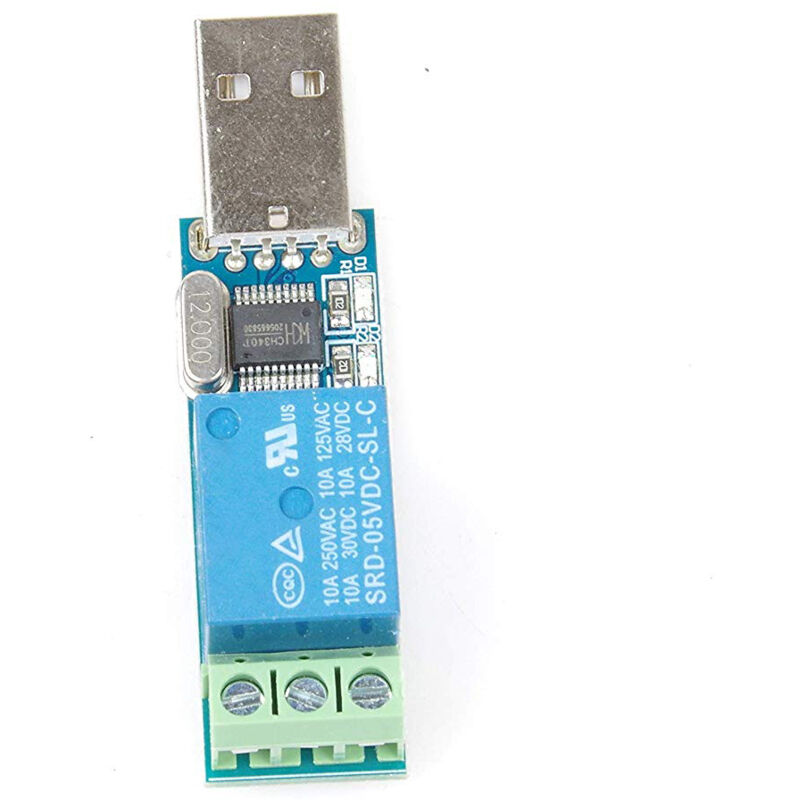 Modulo relè USB 2 canali 5V PC Scheda di controllo unà