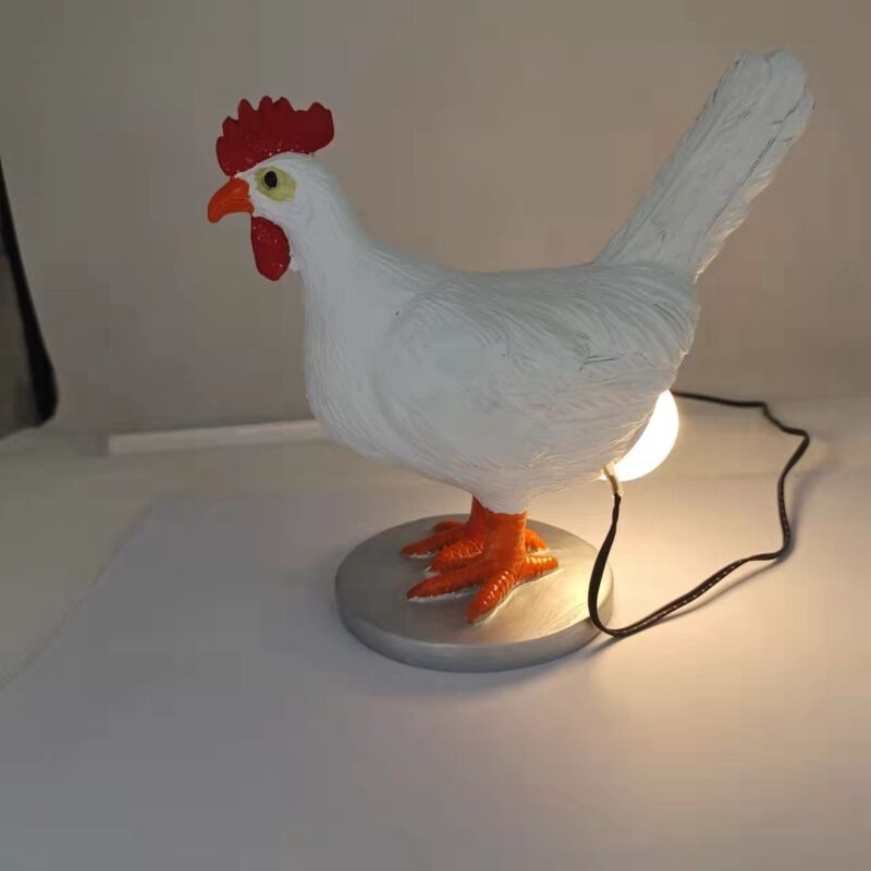 Uova Lampada, Lampada di Gallina con l'uovo in Butt Chicken Egg Lamp Lampada da Tavolo USB Lampada da Tavolo Creativa The Lays A Glowing (a