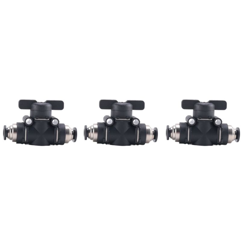 Valvola Di Controllo Flusso Pneumatica Push-in &ndash; 6mm Tubo OD X 1/8&Prime; Maschio &ndash; Confezione Da 5 Pezzi