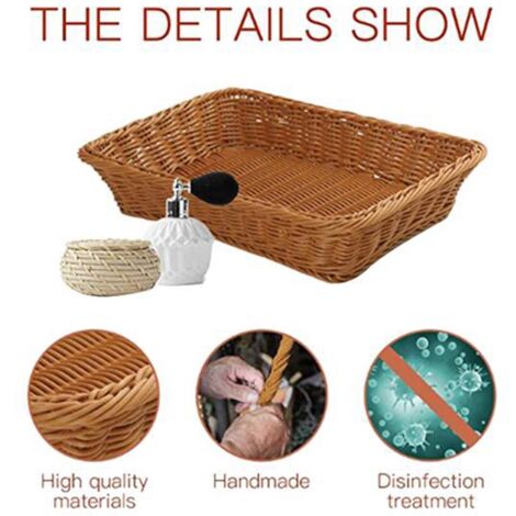 Set Di 3 Cestini In Vimini Intrecciati A Mano – Per Pane, Frutta E Decorazione – Rustico, Misure Diverse (fino A 28 Cm)