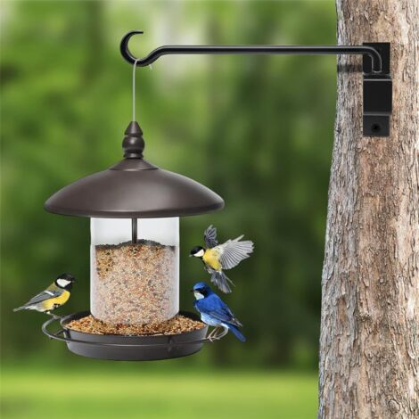 Gancio Per Cesto Di Fiori,2 Pezzi Staffa per Piante Sospese,Appendiabiti Gancio Piante Curvo Ganci Decorazioni Staffa Per Piante Giardino,per Mangiatoie Uccelli, Lanterne,Campane a Vento 6 pollici