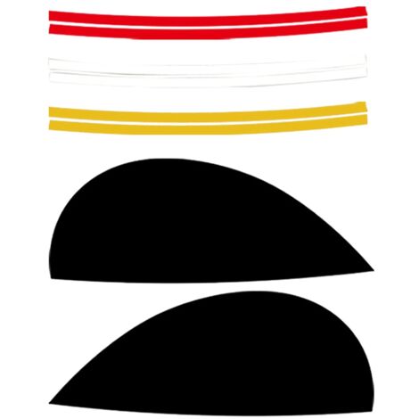 6 Pezzi Di Rivestimento Per Fendinebbia Anteriori In Plastica ABS - Decorazione Coprilampada Per Mazda 5 2017-2018 - 2
