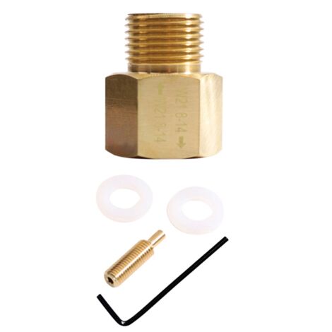 CO2 RICARICA ADATTATORE CO2 Serbatoio Connettore Rame Plastica Station