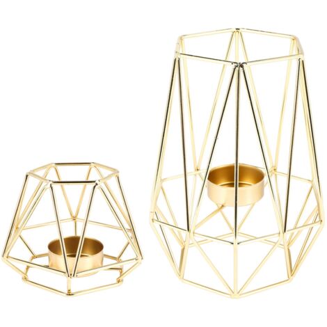 Portacandele in metallo per piccole candele, design resistente al