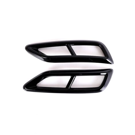 Copertura Marmitta Scarico Auto Con Cornice A Quattro Code Per Tiguan L 2020-2022 | Acciaio Inox Nero | Design Aerodinamico
