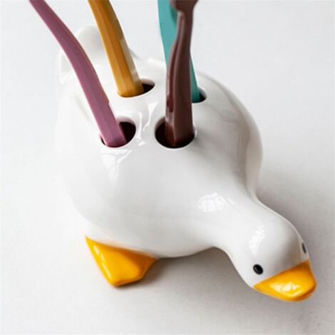 Portaspazzolino In Ceramica Bianco Linea Kenya Feridras 628010 Art 4817
