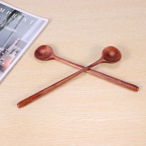 Lumeiy 5 Cucchiai Di Legno Giapponese - Set Utensili Da Cucina In Legno Naturale