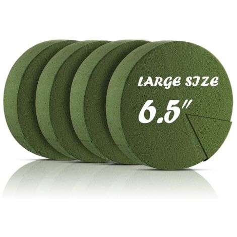 5/10 pezzi blocchi di schiuma floreale rotondi for composizioni floreali for matrimoni, decorazioni for la casa, piante da giardino, blocchi di schiuma bagnata, regali fai da te for feste(10pcs