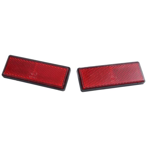 Pezzi Riflettori Triangolari Rossi - Riflettore Di Segnale Triangolare Con Vite Fissa Per Rimorchio Roulotte Camion Trattore 86967659