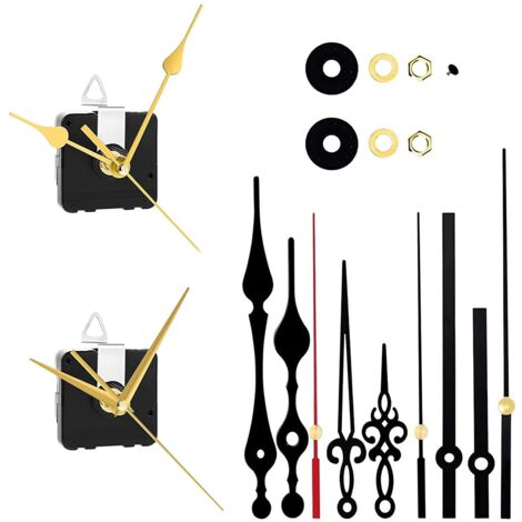 Orologio da parete al quarzo meccanismi di movimento del motore silenzioso alimentato fai da te riparazione orologio parti di riparazione