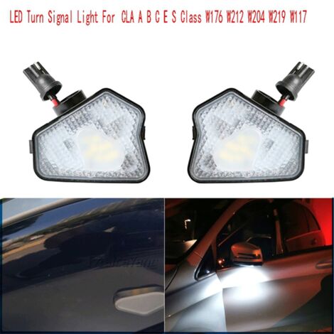 Aramox Luci Led Pozzanghera Per Specchietti Auto: 1 Paio Di Luci Bianche Plug-and-Play Per Ford Mondeo, Explorer E Altri