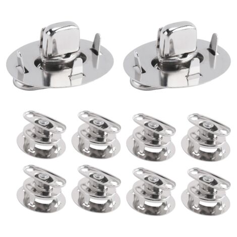 30 Chiusure A Torsione Per Borse Forreen - Ferro Argento, 37x21mm, Accessori Per Cucito Fai Da Te, Sostituzione Per Portafogli, Borse, Zaini