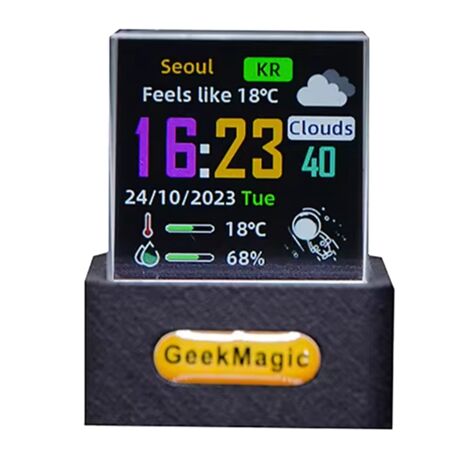 Geek-Magic Mini Display Cubo Ologramma 3D, Smart Italia