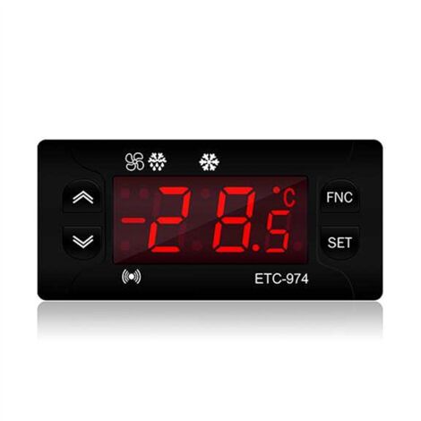 ETC-974 Mini Regolatore Di Temperatura Frigorifero Termostato Regolatore Termoregolatore Termocoppia Doppio Sensore - 9