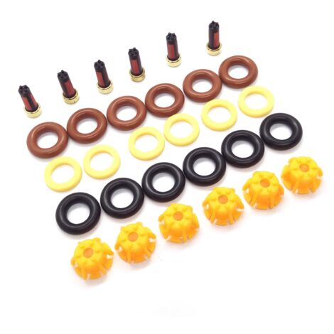 4 Iniettori Carburante Ricambio Per Veicoli - 35310-23600 - 12V 2 Pin 4 Fori - Compatibili Con Hyundai E Kia