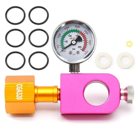 RACCORDI CILINDRO CO2 connettore ricarica CO2 perno valvola regolabile con 8 mm femmina EUR 20