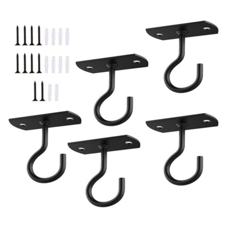 Ganci Da Soffitto Swag In Oro | Confezione Da 4+8 Accessori | Reggette Con Portata Fino A 13,6 Kg Per Piante E Decorazioni