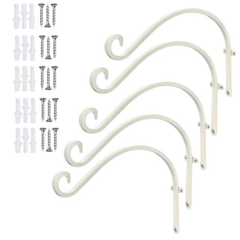 Supporto In Ferro Per Piante Da Appendere KIMISS – 25x21 Cm, Con Viti E Tasselli, Per Balcone, Giardino E Interni - 4