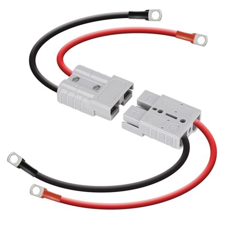 Cavo Batteria Negativo 2 AWG Cavo Batteria Negativo 2 Gauge (2 AWG) In Rame Per Auto, Camion, Camper, Barche - Lunghezza 20 Pollici Cavo Batteria 2 Awg