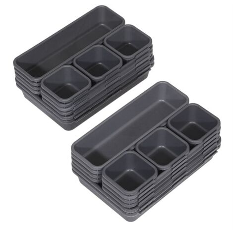 OSteed Desktop impilabile Storage – 1 cassetto profondo in plastica bianca cancelleria cassetto organizer, trucco scrivania organizer