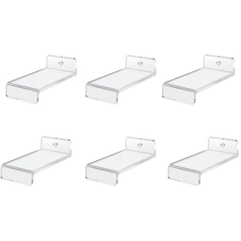 LIMITADA 2 Pz Mensola da Parete 30*12*4 CM Mensole da Muro Metalliche Mensola Bagno Nero