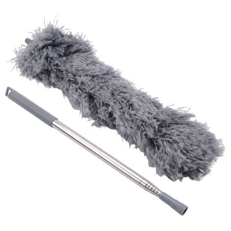 Spazzola Deluxe Per Pulizia Cerchi E Ruote In Lega - Setole In Microfibra Morbida Con Manico Flessibile 36,8 Cm - Grigio E Nero - 4