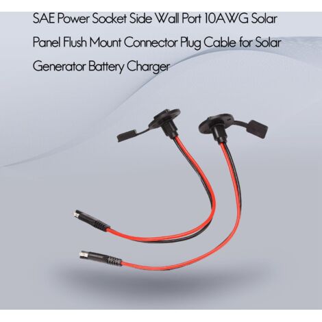WMYCONGCONG Presa SAE A Pannello 10AWG – Connettore Rapido Con Cavo E Tappo Per Camper E Pannelli Solari - 2