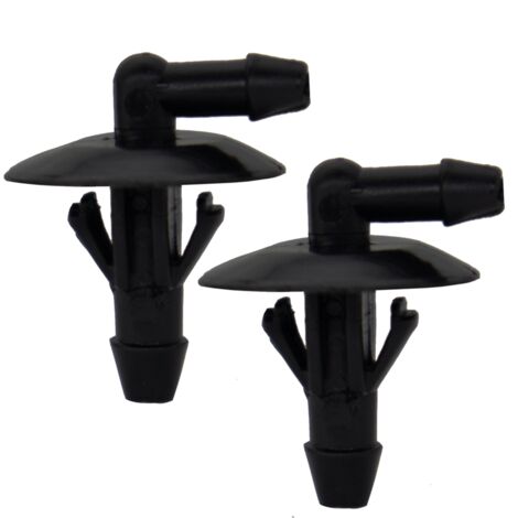 Getto Lavavetri Anteriore Con Connettore Tubo Per Jeep Wrangler 2013-2018 - Ricambio OE 68164356AB In Plastica Nera