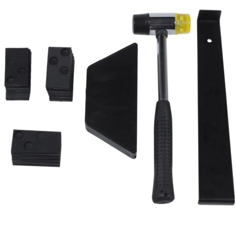 Kit Distanziali Per Pavimenti 1/4 E 1/3 - 40 Pezzi Triangolari In Plastica Per Installazione Legno E Laminato (Blu)