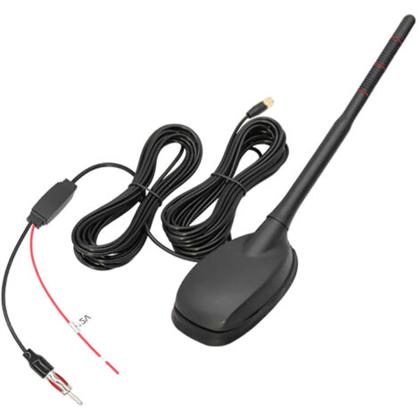 AMPLIFICATORE ANTENNA AUTORADIO 12V universale AM/FM segnale antenna