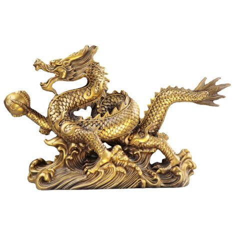 STATUETTE DI DRAGO in resina, statua di drago di cinesi, per ufficio