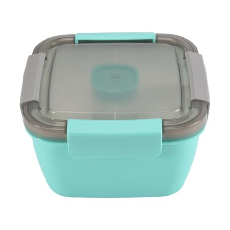 Contenitore per alimenti con coperchio in vetro stampato - Blu