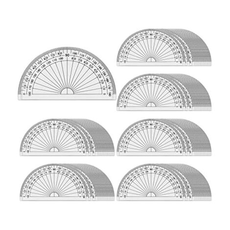 Set Di Strumenti Per Geometria E Matematica 4 Pezzi - Goniometro 180°, Righello 15 Cm, Compasso E Matita - Kit Scolastico Professionale - 2