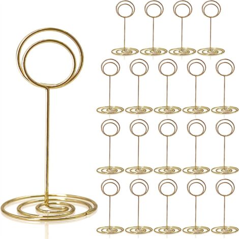 Portacarte Da Tavolo In Legno Rustico - Set Da 20/30 Pezzi Con Segnaposto Kraft Per Matrimoni E Feste
