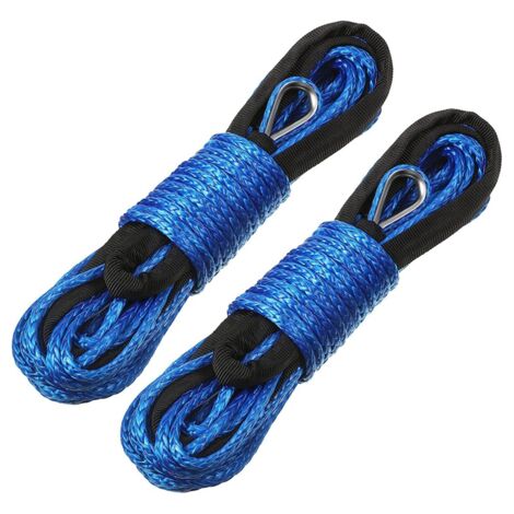 Corda per verricello sintetica di alta qualità e durevole 5 mm x 6 m (20 piedi Corda per verricello sintetica di alta qualità e durevole 5 mm x 6 m (20 piedi
