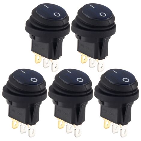 Interruttore A Bilanciere KZQ [2 Pezzi] Interruttore A Bilanciere ON A 4 Terminali Con Luce Rossa 16a 250v Ac Copertura Impermeabile Spst Per Auto Camion Barca Camper 88585256