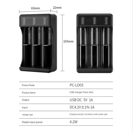 Power Bank Portatile Con Portalistino 18650, Caricabatterie USB Per Cellulari E Dispositivi Elettronici (Batteria NON Inclusa) - 3