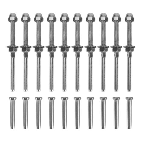 TooTaci - Kit Completo Ringhiere Cavi Acciaio Inox T316, 50 Metri, Per