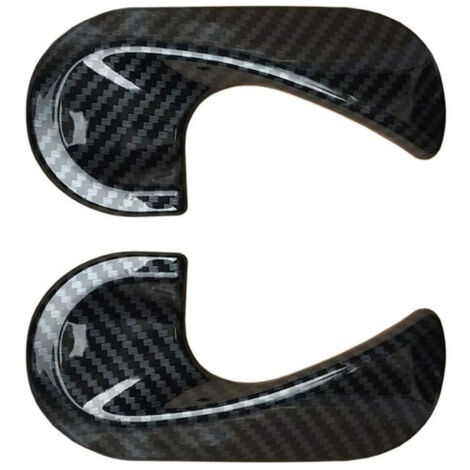 4 Coperture Maniglia Interna Porta In Fibra Di Carbonio Per Mercedes W204 (2005-2012) - Autoadesive, Finitura Lucida
