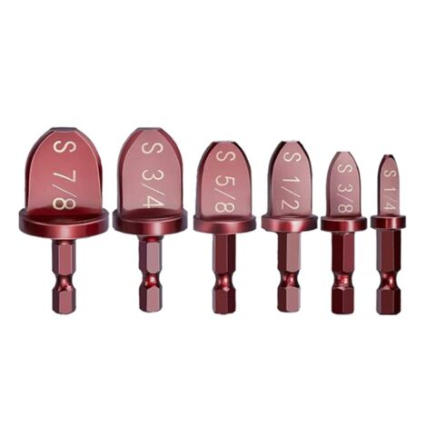 DAUERHAFT Kit Svasatore Per Tubi In Rame E Alluminio – 7 Teste (3/16'' - 5/8'') – Cassetta Attrezzi Professionale - 3