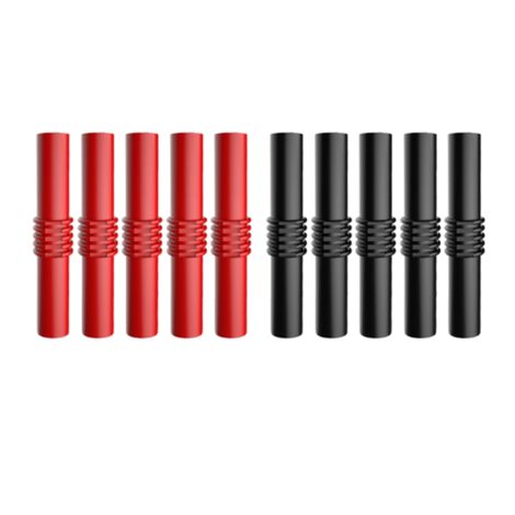 Spina banana maschio a spina 4 mm femmina presa sonda connettori nero + rosso - (6 pezzi