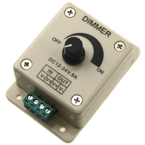 Telecomando Wireless RF Per Dimmer LED Monocolore: Mini Dimmer In Linea DC 12V 12A Con 8 Modalità Dinamiche E 256 Livelli Di Luminosità.