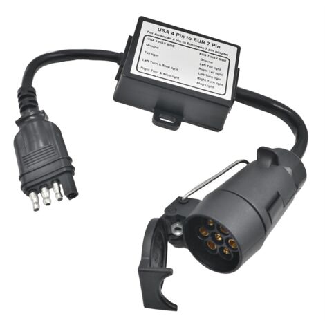 Adattatore Spina Rimorchio Da 13 A 7 Pin N&S 12V - Convertitore Per Roulotte E Caravan