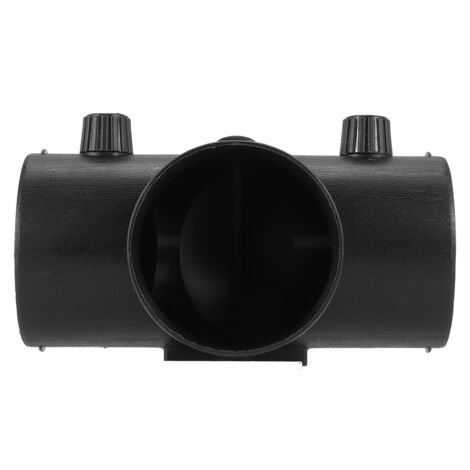 Connettore A Y Per Riscaldatore Aria – 60 Mm, Doppia Valvola Di Regolazione, In ABS Nero