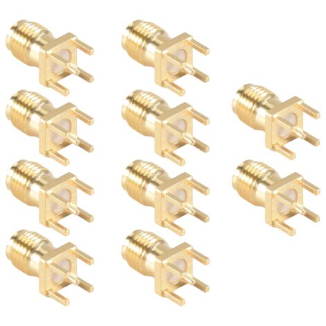 Oiyagai 5 Pezzi Connettori Jack RCA Femmina Per Montaggio Su PCB – 6 Ingressi, Audio/Video, Per TV, DVD, Altoparlanti