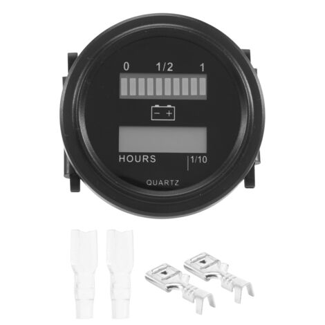 Fydun Indicatore Digitale Batteria LED – 12V 24V 36V 48V, A 10 Segmenti, Per Auto Moto Barca